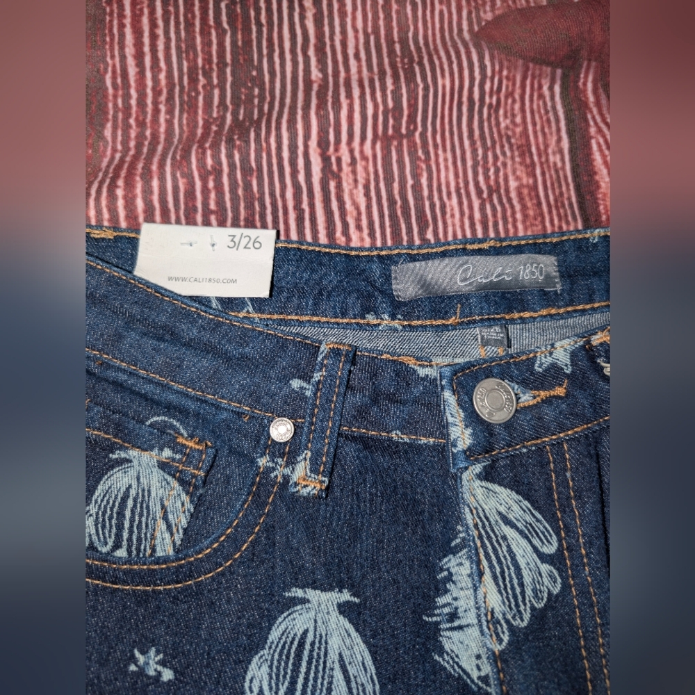 NWT Cali 1850 Western Print Jeans Size 3 - Picture 7 of 7